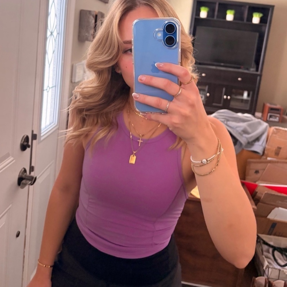 lululemon athletica Purple Racerback Tank Top